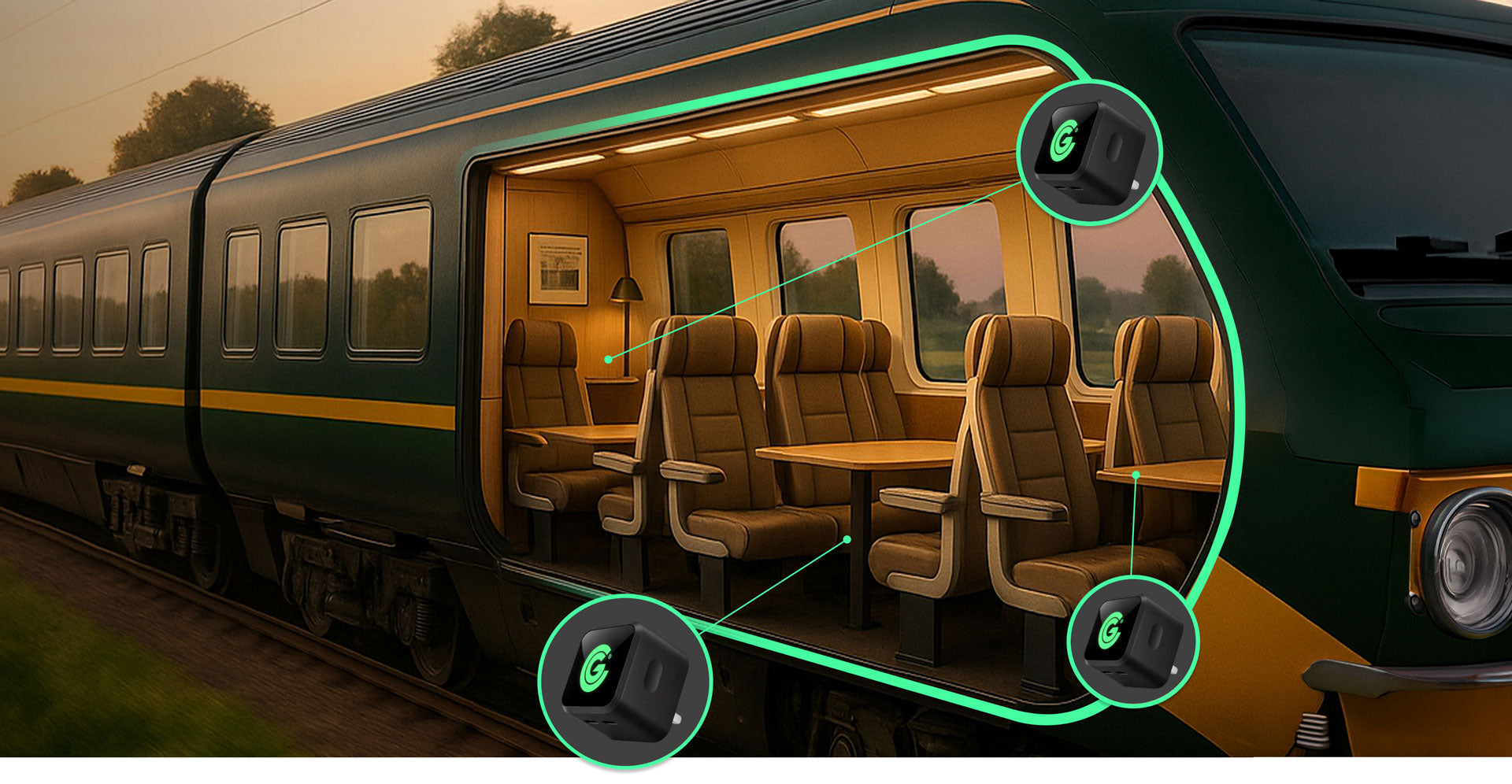 Every home, office, hotel room, and commute a <span style="color: #00eb4a">brand touchpoint.</span>